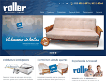 Tablet Screenshot of colchonesroller.com.ar